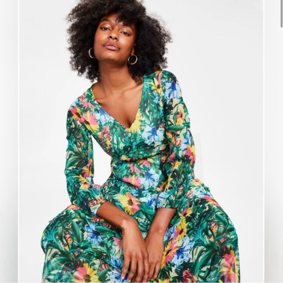 INC International Concepts Dresses & Skirts - Floral Multicolor Dress